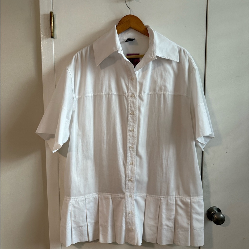 Pleated Collared Pinko Dress with Pleats